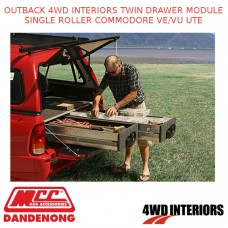 OUTBACK 4WD INTERIORS TWIN DRAWER MODULE - SINGLE ROLLER COMMODORE VE/VU UTE